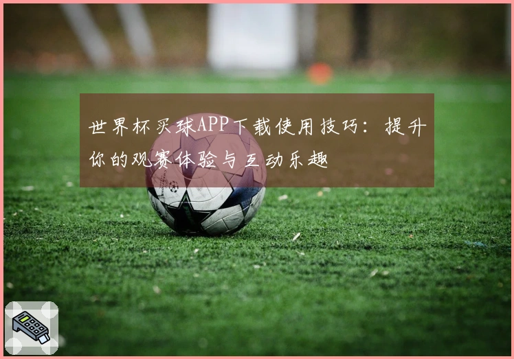 世界杯买球APP下载使用技巧：提升你的观赛体验与互动乐趣